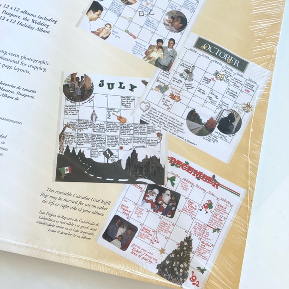 Creative Memories CM Border Basic Calendar Grid Scrapbook Pages 12x12 rcm-12cl - Picture 8 of 11